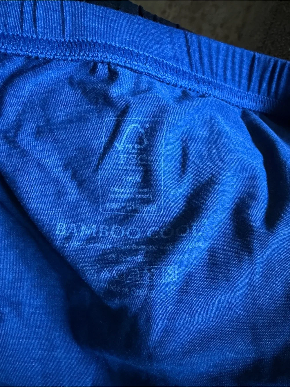 Bamboo Cool Contour Pouch Men's Bikini Briefs 2 Pairs M Blue Black NEW